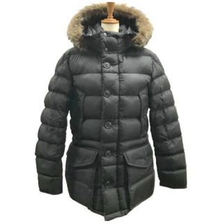 モンクレール(MONCLER)のモンクレールMONCLER CLUNY クルーニー  ブラック　黒　サイズ1 (ダウンジャケット)