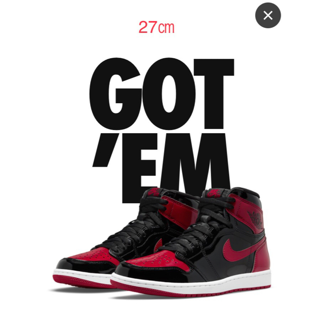 AIR JORDAN 1 "Patend Bred"  27㎝