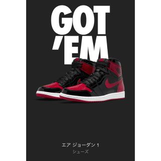 Air Jordan 1 High OG Patent Bred 27.5(スニーカー)