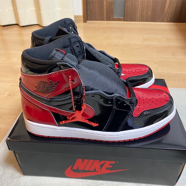 Nike Air Jordan 1 Patent Bred 27cm