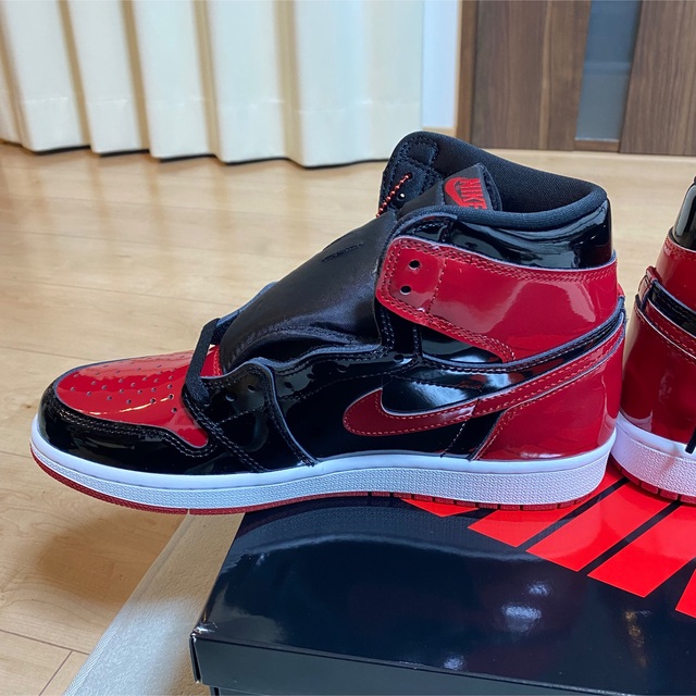 Nike Air Jordan 1 Patent Bred 27cm