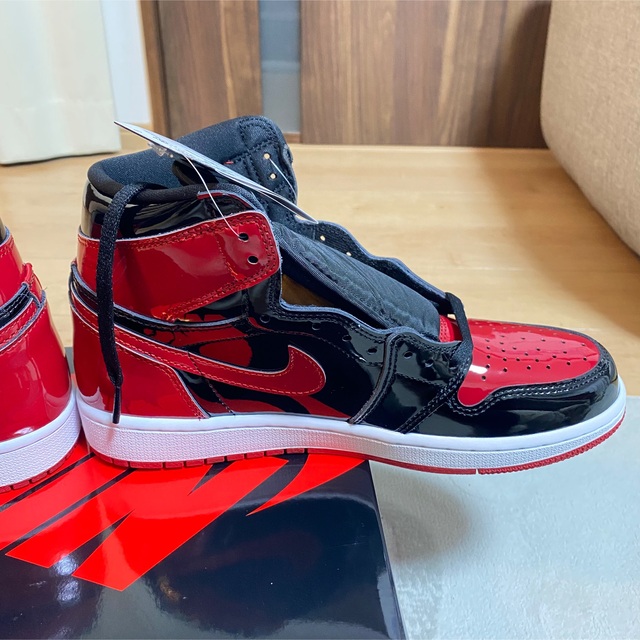 Nike Air Jordan 1 Patent Bred 27cm