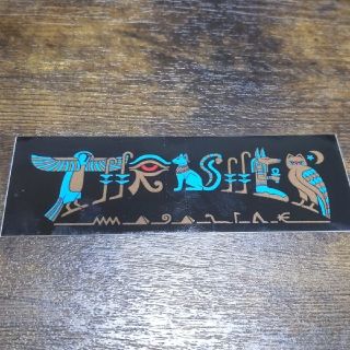 スラッシャー(THRASHER)の(縦3.8cm横10.3cm) THRASHER ステッカー(スケートボード)