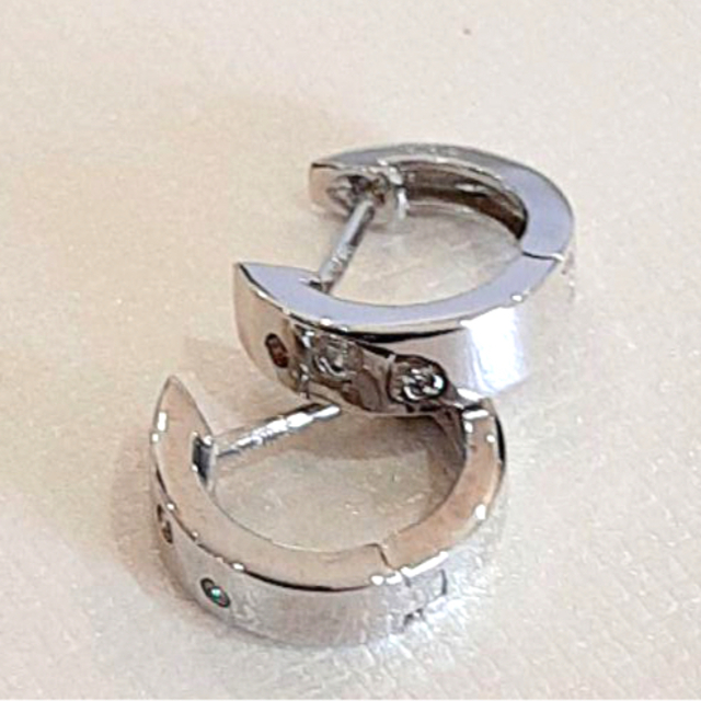 K18WG☆天然ダイヤ0.06ct☆ピアス☆81 | gulatilaw.com