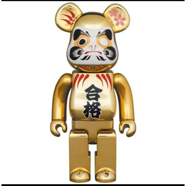 BE@RBRICK 達磨 合格 金メッキ 弐 400％