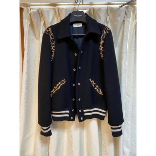 サンローラン(Saint Laurent)のサンローラン　レオパード  ハラコ　テディジャケット(スタジャン)