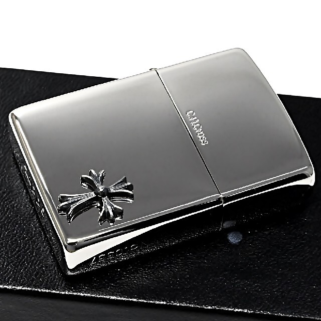 ZIPPO(ジッポー)の『送料無料』ZIPPO◇限定 ワンポイント クロスメタル◇シルバー◇ジッポ メンズのファッション小物(タバコグッズ)の商品写真