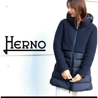 ヘルノ(HERNO)のヘルノ　ダウンコート　PI0822D 33220 NAVY(9200)  (ダウンコート)