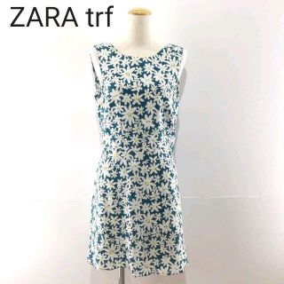 ZARA ショートパンツ付き花柄ワンピース　オールインワン　新品タグ付き(ミニワンピース)