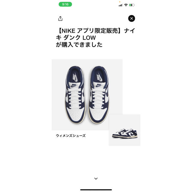 NIKE(ナイキ)のNIKE DUNK LOW 23.5cm レディースの靴/シューズ(スニーカー)の商品写真