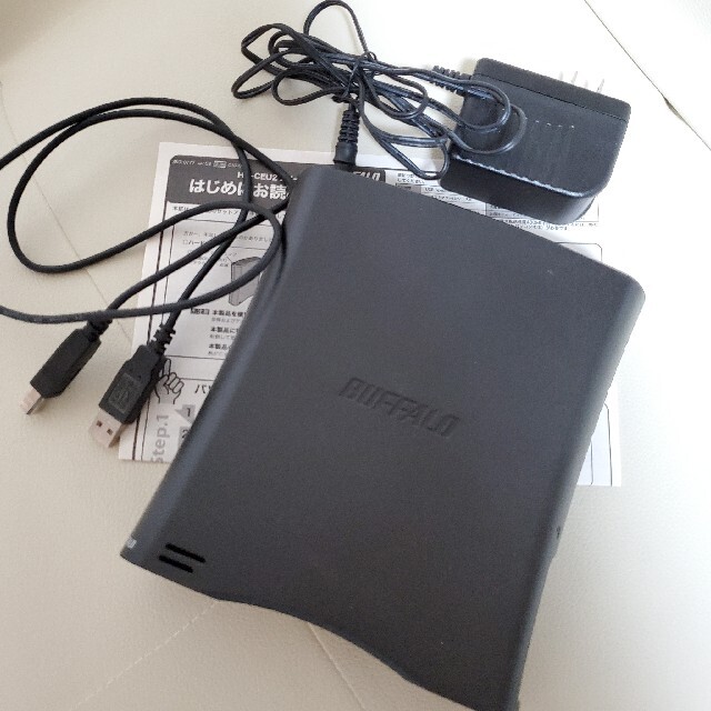 Buffalo(バッファロー)のBuffalo USB外付ハードディスク 1TB スマホ/家電/カメラのPC/タブレット(PC周辺機器)の商品写真