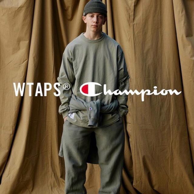 【チャンピオン wtaps】L コラボ ベージュ リーバスウィーブベージュ