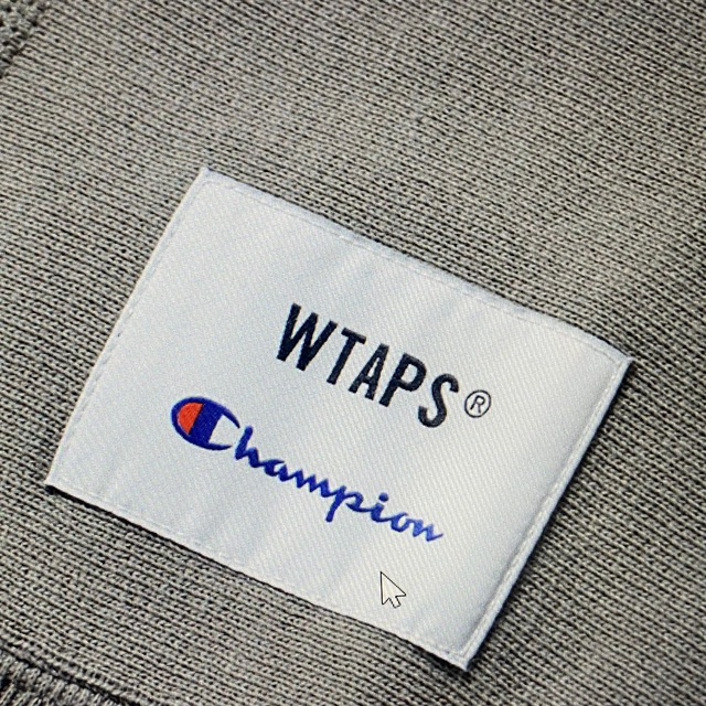 【チャンピオン wtaps】L コラボ ベージュ リーバスウィーブ