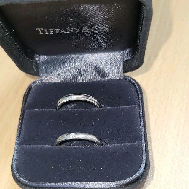 Tiffany & Co.(ティファニー)のティファニー　ペアリング　結婚指輪　刻印あり　14号×２ レディースのアクセサリー(リング(指輪))の商品写真