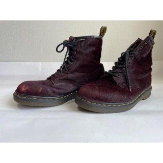 ドクターマーチン(Dr.Martens)のヴィンテージ　ドクターマーチン　イングランド製 8ホール ハラコレザー　パープル(ブーツ)