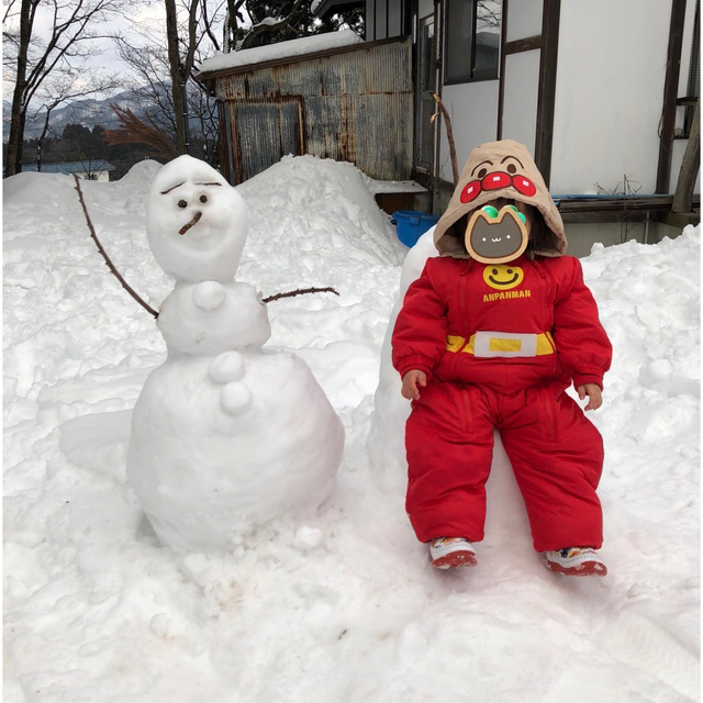 【poco様専用】アンパンマン カバーオール 95 スノーウェア 雪遊び