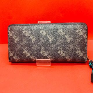 COACH コーチ 新品 クリーム 馬車 レディース 長財布 黒 財布 106