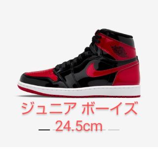 ナイキ(NIKE)のナイキ ジョーダン1 GS パテント ブレッド NIKE jordan(スニーカー)