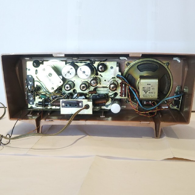 ナショナル、2バンド真空管ラジオ、BX-300型(1960年昭和35年式)作動品