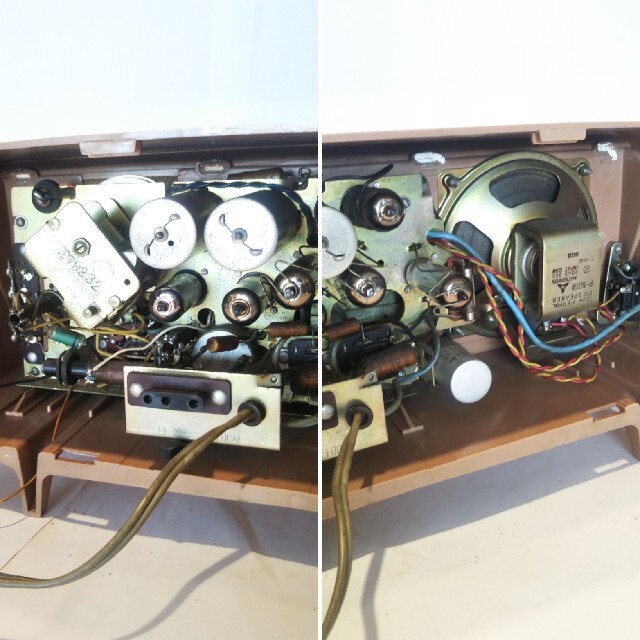 ナショナル、2バンド真空管ラジオ、BX-300型(1960年昭和35年式)作動品