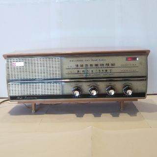 ナショナル、2バンド真空管ラジオ、BX-300型(1960年昭和35年式)作動
