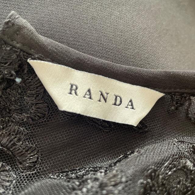 RANDA(ランダ)の【RANDA】レースブラウスドッキングオールインワン レディースのパンツ(オールインワン)の商品写真