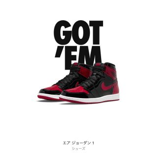 ナイキ(NIKE)のAir Jordan 1 High OG Patent Bred  27.5cm(スニーカー)