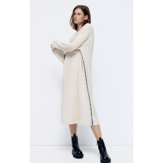 ザラ(ZARA)の新品　ZARA  ニット　ワンピース(ロングワンピース/マキシワンピース)