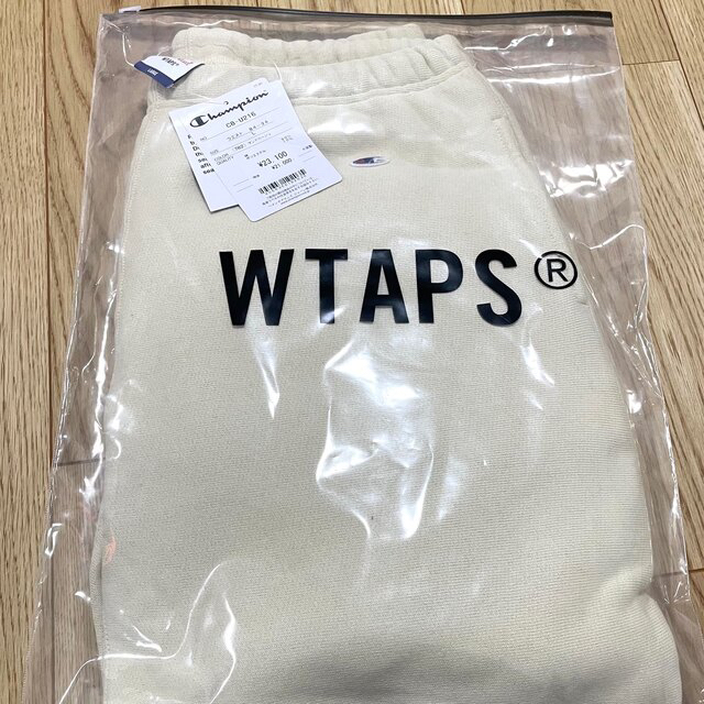 サンドベージュサイズ【新品】WTAPS CHAMPION スウェットパンツ ACADEMY Lサイズ