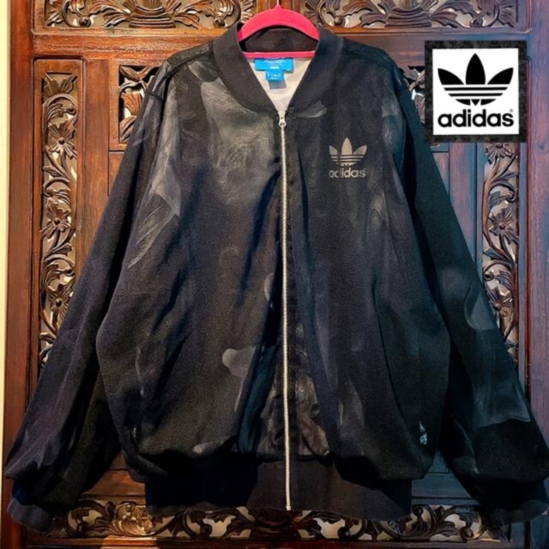 adidas(アディダス)のアディダス リタオラコラボ スモーク シースルー ジャージ ブルゾン パーカー レディースのジャケット/アウター(ブルゾン)の商品写真