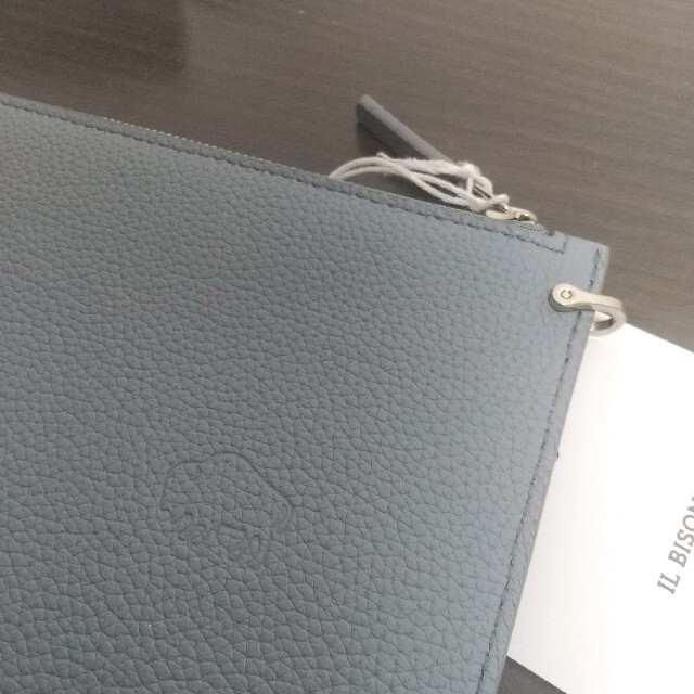 新品 イルビゾンテ 本革 長財布 ポーチ ウォレット 限定 ブルー - 長財布