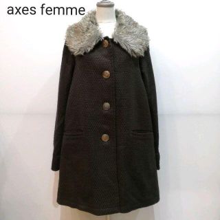 アクシーズファム(axes femme)のaxes femme バックリボン コート(ロングコート)