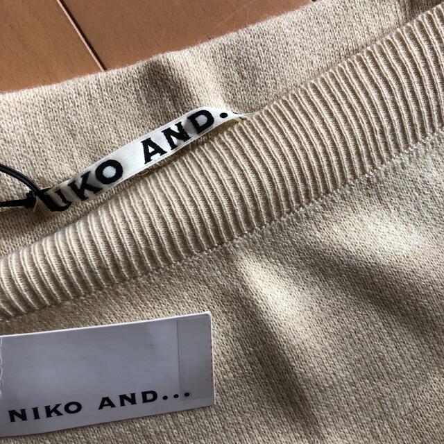 niko and...(ニコアンド)のお値下げ　niko and…   タグ付き新品✨ニットワンピース レディースのスカート(ロングスカート)の商品写真
