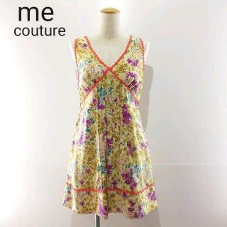 デイシー(deicy)のme couture ノースリーブ花柄ワンピース　新品タグ付き(ひざ丈ワンピース)