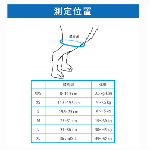 犬用　サポーター左足用 その他のペット用品(犬)の商品写真