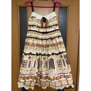 アンジェリックプリティー(Angelic Pretty)のAngelic Pretty Sweet Cream House JSK＋KC(ひざ丈ワンピース)