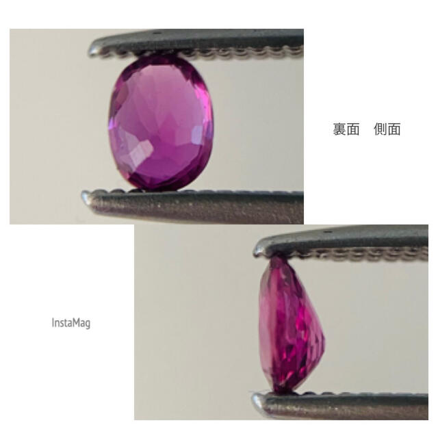 (R0115-1)『スリランカ産非加熱)天然パープルサファイア　0.212ct レディースのアクセサリー(その他)の商品写真