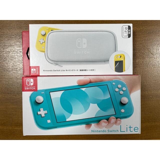 Nintendo Switch Lite スイッチライト 本体とケースの通販 by ダンクス's shop｜ラクマ