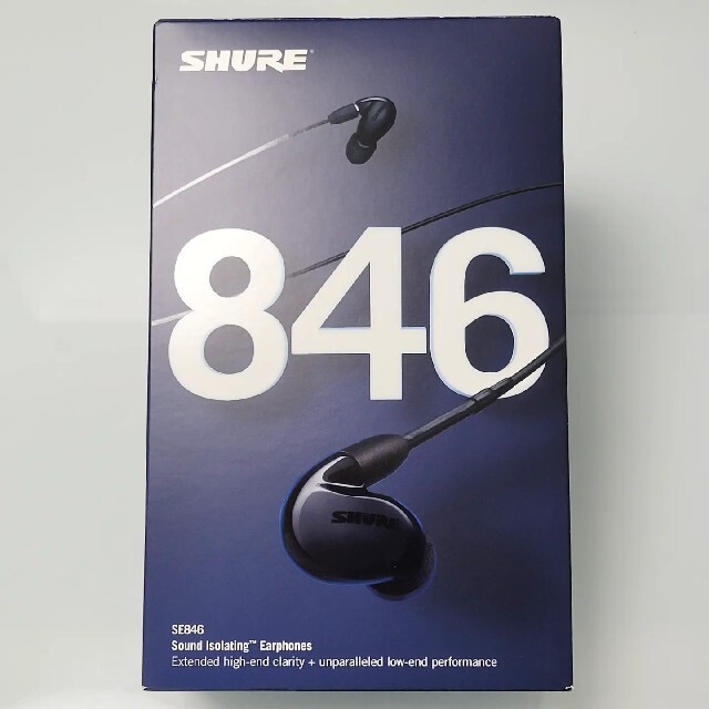 【ほぼ新品】 SHURE SE846 + BT1 ブラック 日本正規品 スマホ/家電/カメラのオーディオ機器(ヘッドフォン/イヤフォン)の商品写真