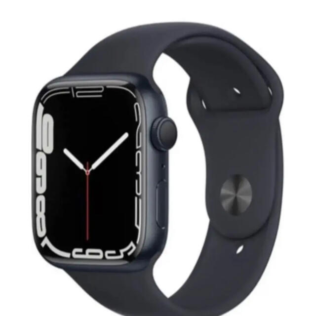 早い者勝ち1年保証付 Apple Watch 7 45mm ミッドナイト GPS - 腕時計