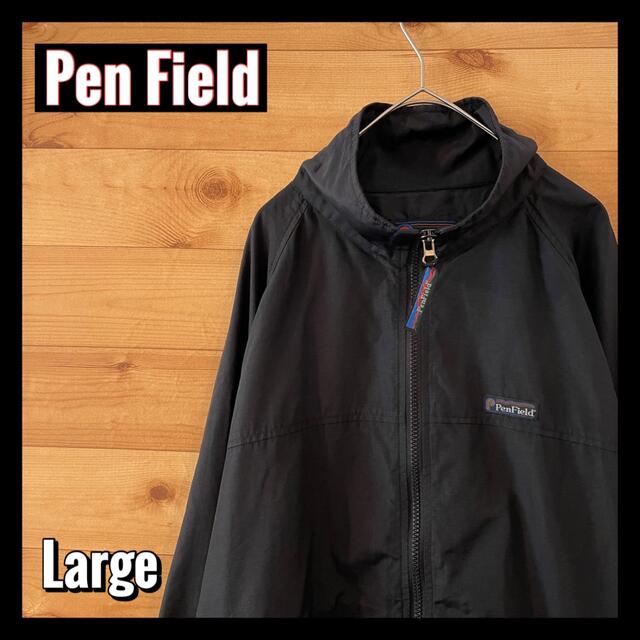 【Pen Field】ナイロンジャケット 刺繍ロゴ バックポケット US古着 | フリマアプリ ラクマ