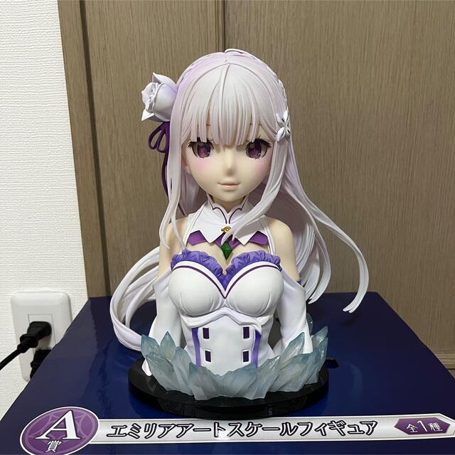 BANDAI - リゼロ 一番くじ エミリア A賞 アートスケール BANDAI - リゼロ 一番くじ エミリア A賞 アートスケール