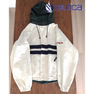 nautica ノーティカ　ナイロンジャケット　ブルゾン　ホワイト　グリーン