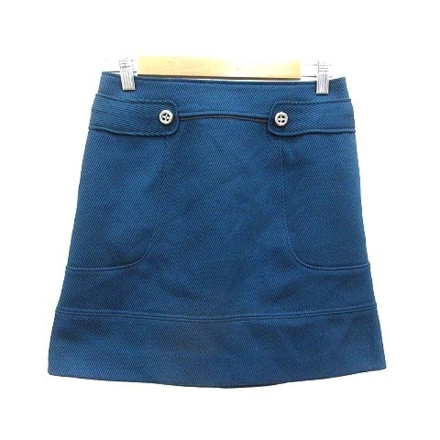 UNTITLED(アンタイトル)のアンタイトル UNTITLED 台形スカート ミニ 2 青 ブルー レディースのスカート(ミニスカート)の商品写真