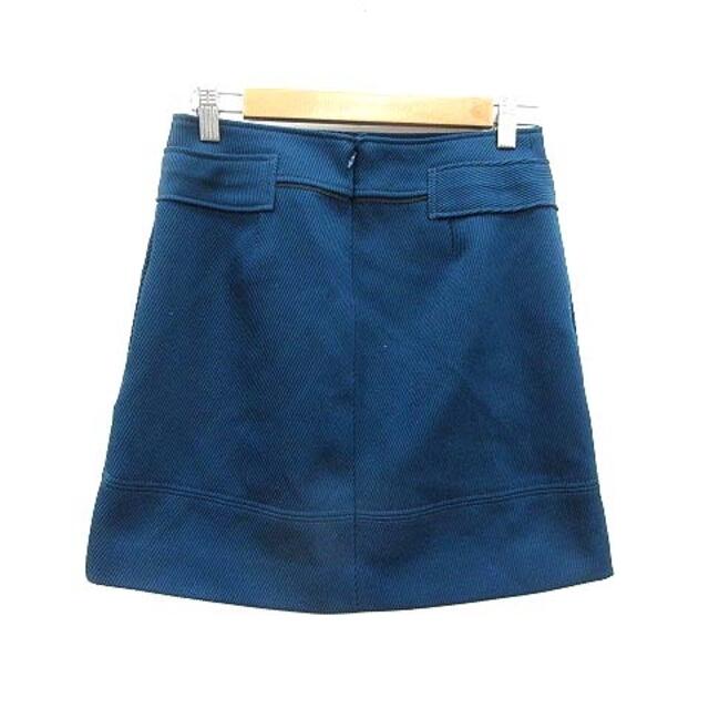 UNTITLED(アンタイトル)のアンタイトル UNTITLED 台形スカート ミニ 2 青 ブルー レディースのスカート(ミニスカート)の商品写真
