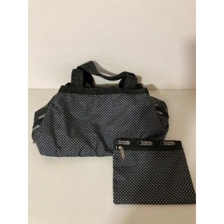 レスポートサック(LeSportsac)のレスポートサック　バッグ　黒　ポーチ付(ハンドバッグ)