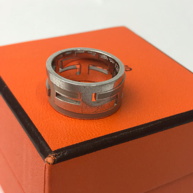 Hermes(エルメス)のRR101 エルメス　ムーブアッシュリング　シルバー　＃50  レディースのアクセサリー(リング(指輪))の商品写真