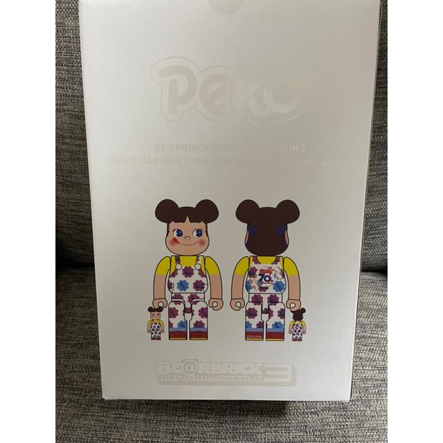 be@rbrick　ペコちゃん　ミルキー　70周年　100％&400％