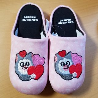 アベイル(Avail)のまめきちまめこ メロ スリッパ ピンク アベイルコラボ(ルームウェア)