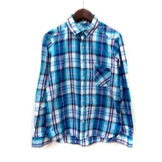 バンヤードストーム(BARNYARDSTORM)のバンヤードストーム シャツ チェック 長袖 1 青 ブルー 紺 ネイビー /YI(シャツ)